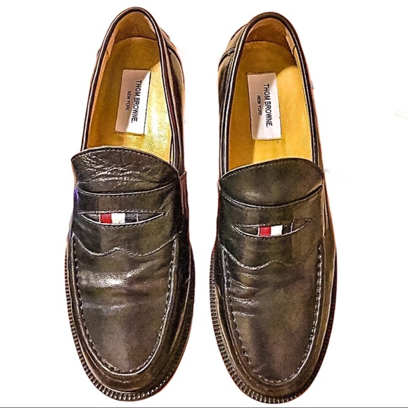 Thom Browne pebbled leather penny loafer - Picture 5 of 5